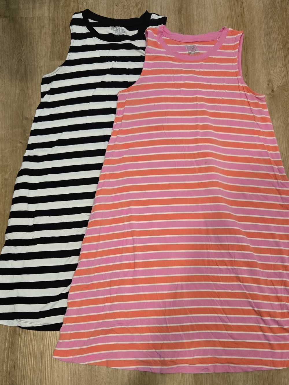 Time and Tru Striped Dresses- Pink & Black